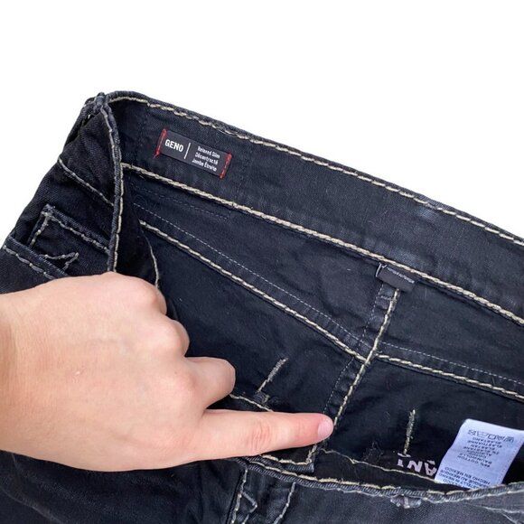 True Religion Jeans Size 34 GENO CABLESTITCH Black - Picture 6 of 7
